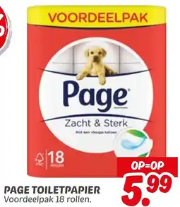 Dekamarkt Page toiletpapier aanbieding