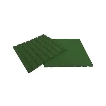 Praxis Rubberen Valtegel - Groen - 50x50 cm - 25 mm aanbieding