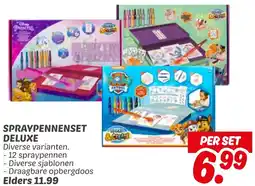 Dekamarkt Spraypennenset deluxe aanbieding