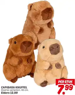 Dekamarkt Capibara knuffel aanbieding