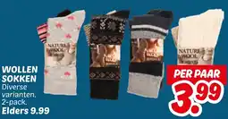 Dekamarkt Wollen sokken aanbieding