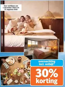Albert Heijn Overnachting aanbieding