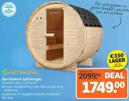 Albert Heijn Artsauna Barrelsauna Spitsbergen aanbieding