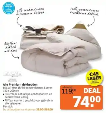 Albert Heijn Alle Premium dekbedden aanbieding
