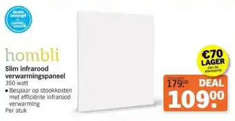 Albert Heijn Hombli Slim infrarood verwarmingspaneel aanbieding
