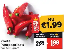Vomar Voordeelmarkt Zoete Puntpaprika's aanbieding