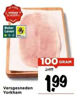 Vomar Voordeelmarkt Versgesneden Yorkham aanbieding