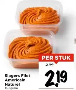 Vomar Voordeelmarkt Slagers Filet Americain Naturel aanbieding