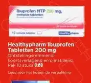 Vomar Voordeelmarkt Healthypharm Ibuprofen Tabletten 200 mg aanbieding