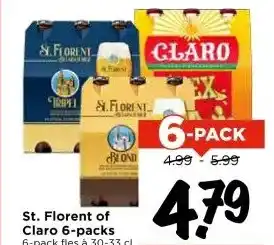 Vomar Voordeelmarkt St. Florent of Claro 6-packs aanbieding