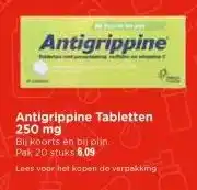 Vomar Voordeelmarkt Antigrippine Tabletten 250 mg aanbieding