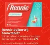 Vomar Voordeelmarkt Rennie Suikervrij Kauwtablet aanbieding