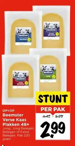 Vomar Voordeelmarkt Beemster Verse Kaas Plakken 48+ aanbieding