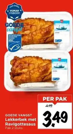 Vomar Voordeelmarkt Lekkerbek met Ravigottesaus aanbieding