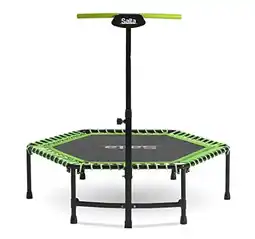 Amazon Salta Fitness - Fitness trampoline met handvat - ø 128 cm - Groen aanbieding