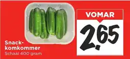 Vomar Voordeelmarkt Snack komkommer aanbieding