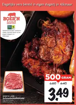 Vomar Voordeelmarkt Boer'n land Schouderkarbonade aanbieding