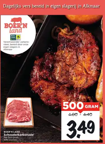 Vomar Voordeelmarkt Boer'n land Schouderkarbonade aanbieding