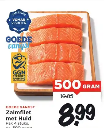 Vomar Voordeelmarkt Goede vangst Zalmfilet met Huid aanbieding