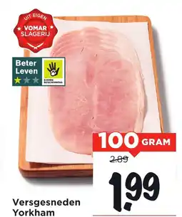 Vomar Voordeelmarkt Versgesneden Yorkham aanbieding
