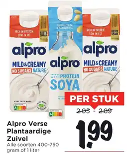 Vomar Voordeelmarkt Alpro Verse Plantaardige Zuivel aanbieding