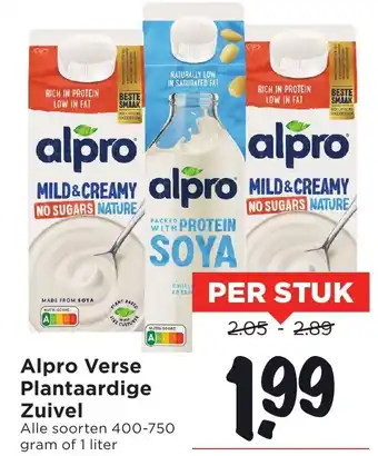 Vomar Voordeelmarkt Alpro Verse Plantaardige Zuivel aanbieding