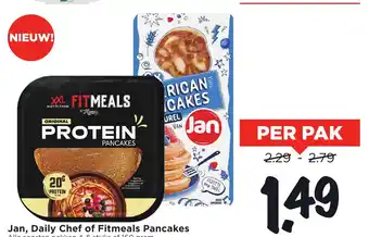 Vomar Voordeelmarkt Jan, Daily Chef of Fitmeals Pancakes aanbieding
