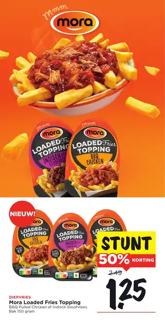 Vomar Voordeelmarkt Mora Loaded Fries Topping aanbieding