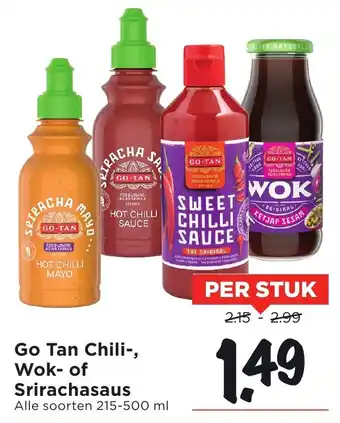 Vomar Voordeelmarkt Go Tan Chili, Wok of Srirachasaus aanbieding