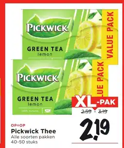 Vomar Voordeelmarkt Pickwick Thee aanbieding