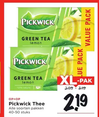 Vomar Voordeelmarkt Pickwick Thee aanbieding
