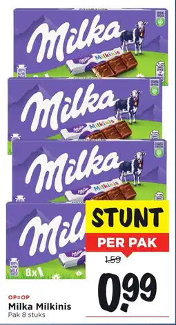 Vomar Voordeelmarkt Milka Milkinis aanbieding