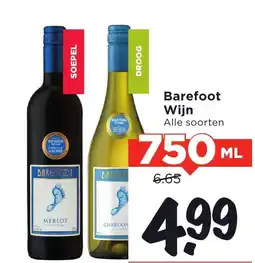 Vomar Voordeelmarkt Barefoot Wijn aanbieding