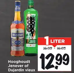 Vomar Voordeelmarkt Hooghoudt Jenever of Dujardin vieux aanbieding