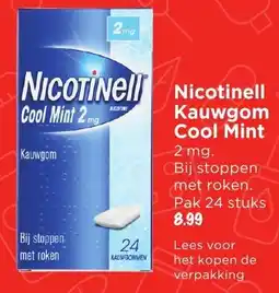 Vomar Voordeelmarkt Nicotinell Kauwgom Cool Minmet roken. Pak 24 stuks 8.99 aanbieding