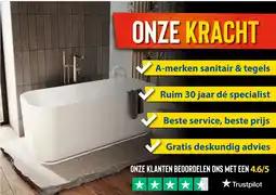 Sani-Dump ONZE KLANTEN BEOORDELEN ONS MET EEN 4.6/5 ★ Trustpilot aanbieding