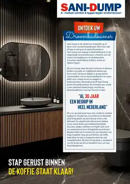 Sani-Dump ONTDEK UW Droombadkamer aanbieding
