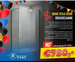 Sani-Dump ROWE STILO SERIE DOUCHECABINE aanbieding