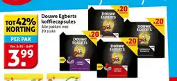 Hoogvliet Douwe Egberts koffiecapsules aanbieding