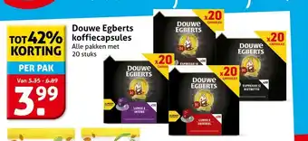 Hoogvliet Douwe Egberts koffiecapsules aanbieding
