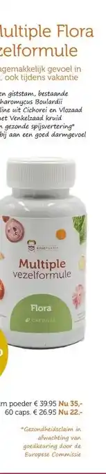 De Rode Pilaren DRP Multiple Flora vezelformule caps aanbieding