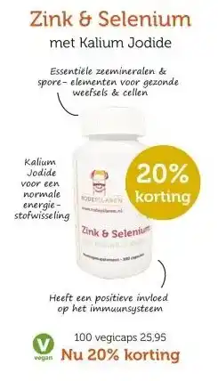 De Rode Pilaren Zink & Selenium aanbieding