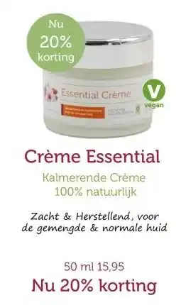 De Rode Pilaren Crème Essential aanbieding
