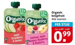 Hoogvliet Organix knijpfruit aanbieding