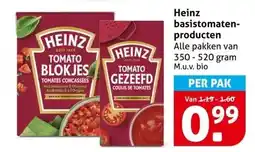 Hoogvliet Heinz basistomaten- producten aanbieding