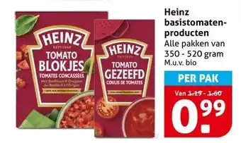 Hoogvliet Heinz basistomaten- producten aanbieding