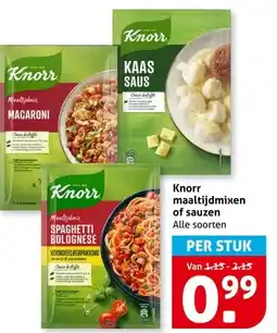Hoogvliet Knorr maaltijdmixen of sauzen aanbieding