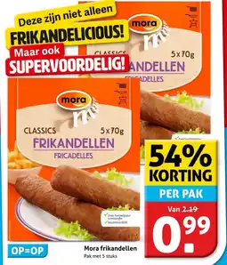 Hoogvliet Mora frikandellen aanbieding