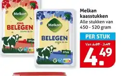 Hoogvliet Melkan kaasstukken aanbieding