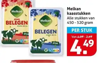 Hoogvliet Melkan kaasstukken aanbieding